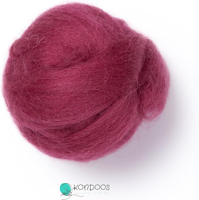 Kondoos Natural Wool roving, 2 OZ. Best Wool - Image 4