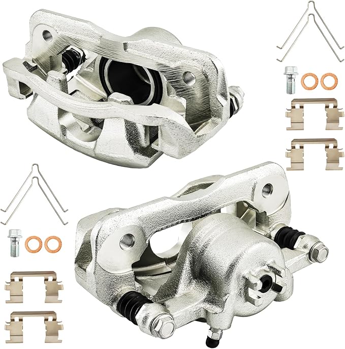 Torchbeam Front Brake Calipers Set for Fit Honda 2009-2012 2015-2020 Fit, Honda 2013 Fit 1.5L, Honda 2011-2015 CR-Z, Front Left and Front Right Calipers Replace # 19B6039+19B6038