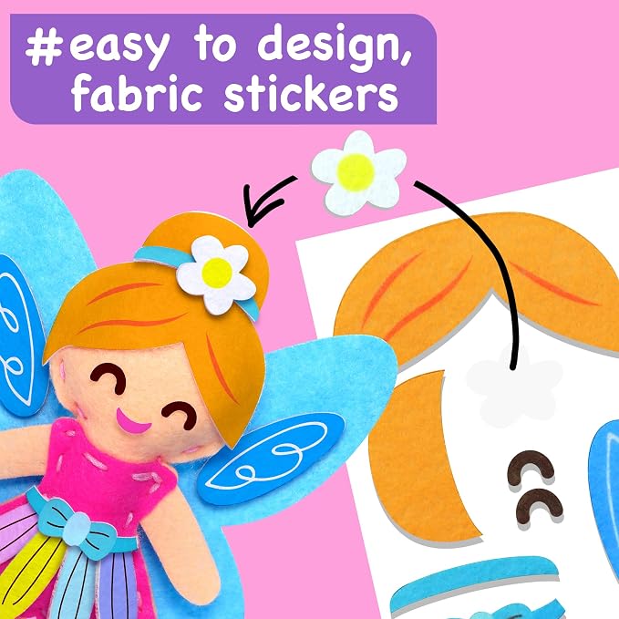 EZCRA Fairy Sewing Kit for Kids Ages 4-8 - Image 5