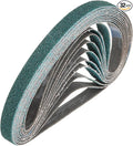 HARFINGTON 1/2 x 18 Inch Sanding Belts, 32 Pcs 60 Grit Zirconia Abrasive Belt Sander File Belt for Woodworking, Metal Polishing, Knife Sharpener