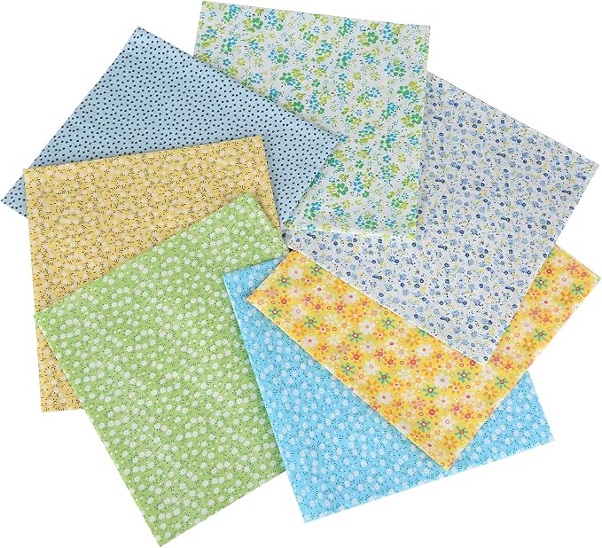 Cotton Fabric DIY Making Supplies Quilting Patchwork Fabric Fat Quarter Bundles by Antetek