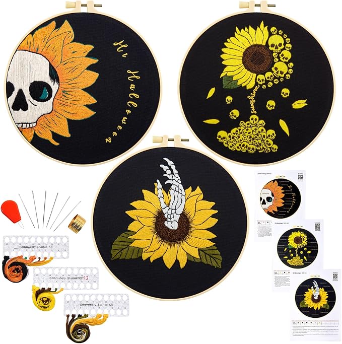 Halloween Gothic Embroidery Kits by Armindou