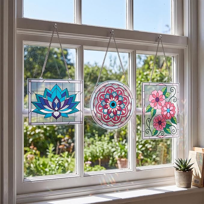 73 Pcs Mandala Stained Glass Painting Starter Kit - Image 3