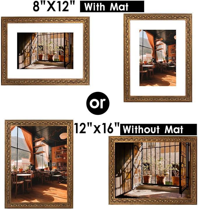Golden State Art, 12x16 Ornate Bronze Color Frame - Image 6