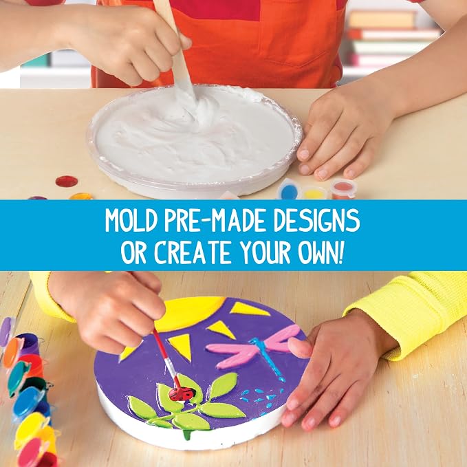 Made By Me Mix & Mold Your Own & Make 4 DIY Personalized Stepping Stones - Image 4