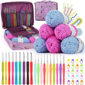 Coopay Crochet Kit for Beginners, Protable Bag, Acrylic Yarn for Crocheting by Coopay