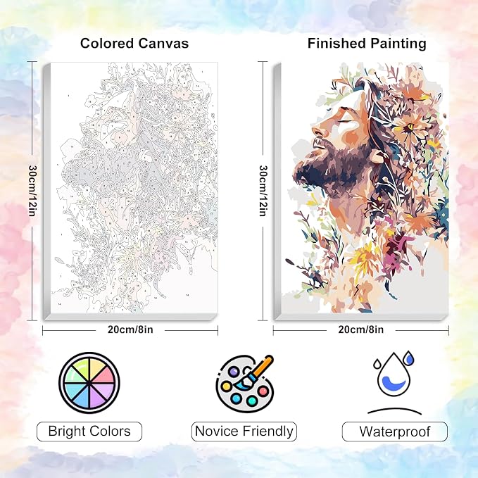 Yezavesu Framed Paint by Numbers Kit - Image 3