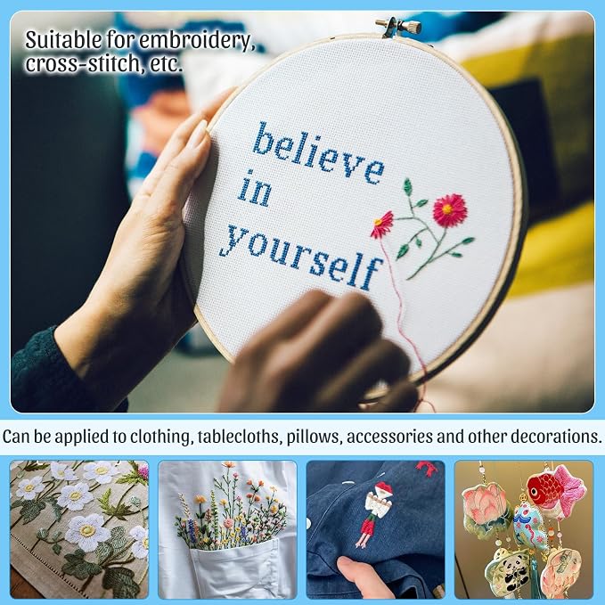 ZXIIXZ 72 Pcs Cross Stitch Supplies, Embroidery Kit - Image 7