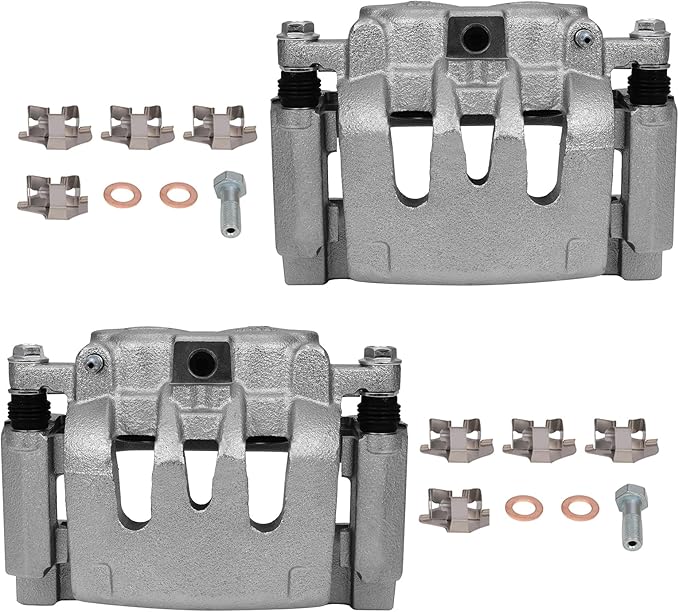 SCITOO 18B5077 18B5076 Rear Left & Right Disc Brake Calipers Assembly w/Bracket For Ford For F-250 Super Duty 2008-2012,For Ford For F-350 Super Duty 2008-2012