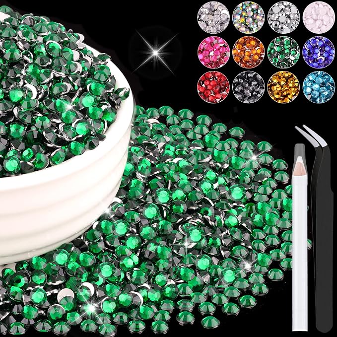 6000PCS 4mm Resin Rhinestones Bulk by BELLEBOOST