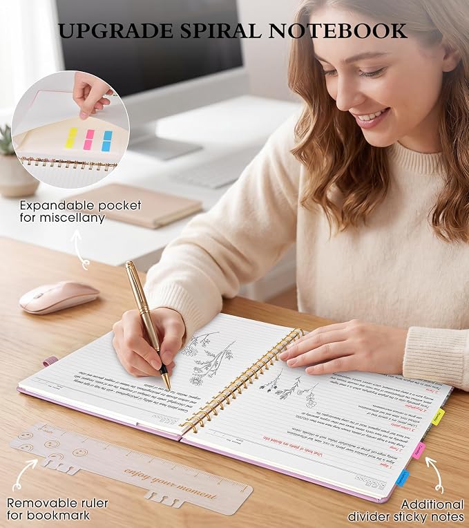 Spiral Notebook Journal 8.5” x 11”, A4 Large Notebooks - Image 5