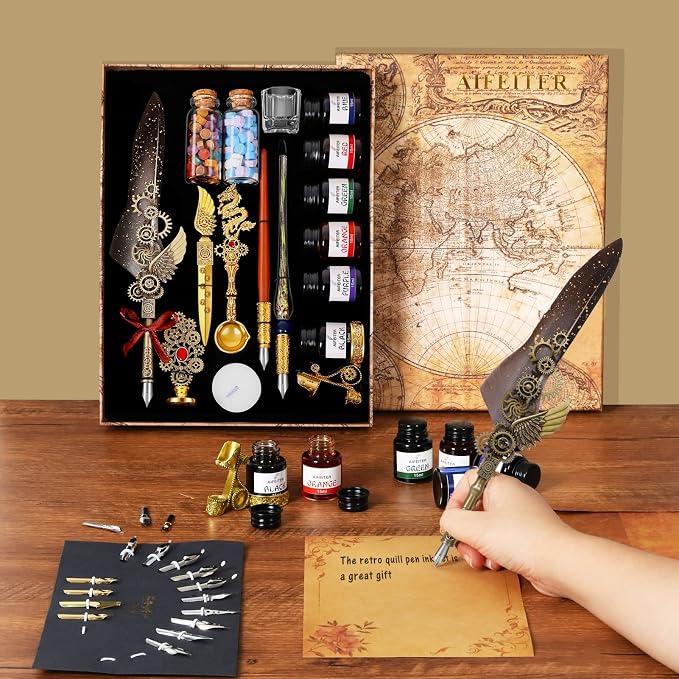 Aifeiter Feather Pen Ink Set - Image 6