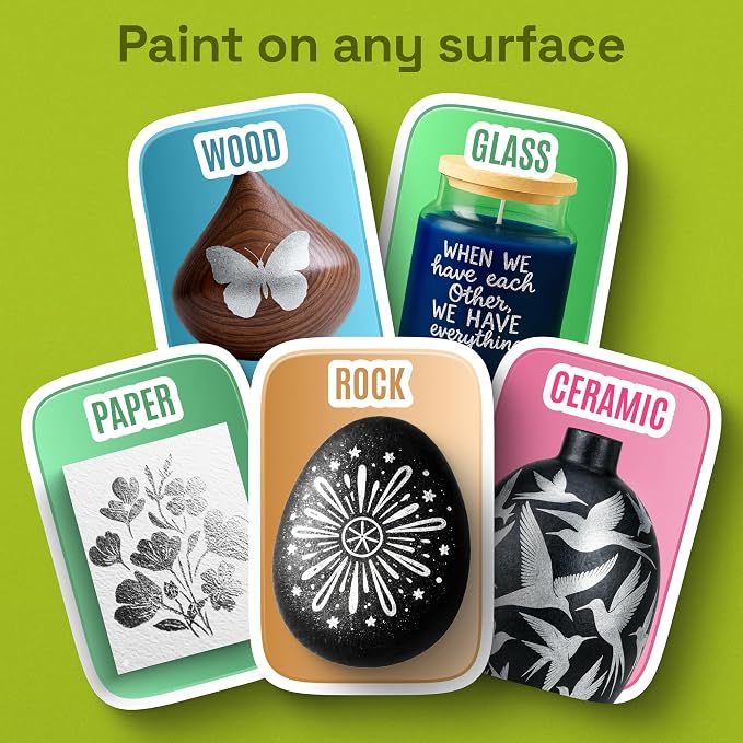 ARTISTRO 24 Silver Acrylic Paint Markers - Image 3