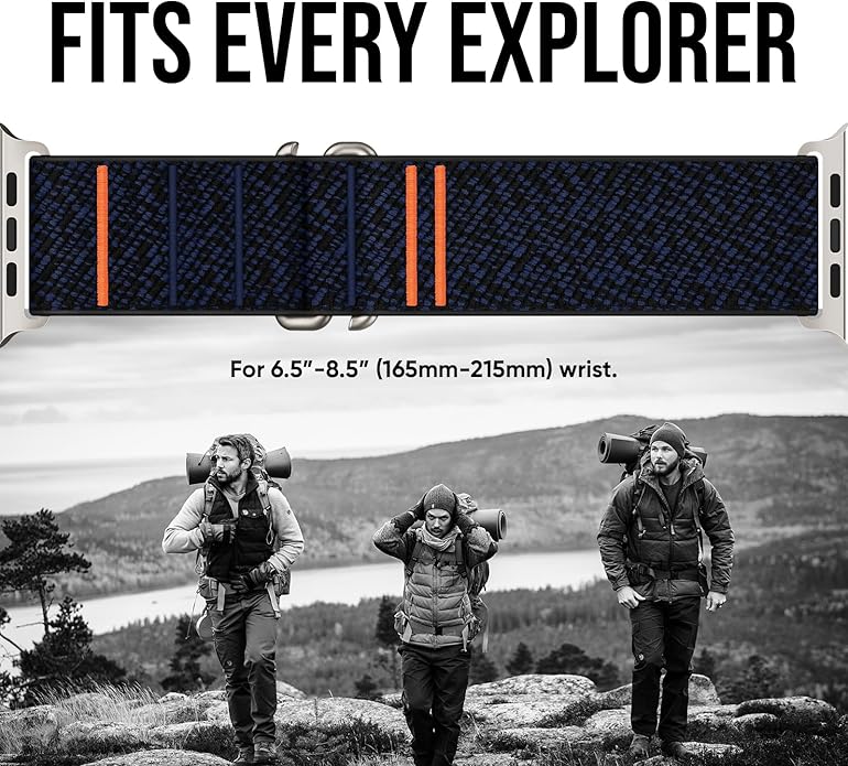Suitisbest Sport Bands Compatible with Apple Watch Ultra Band 49mm 46mm 45mm 44mm 42mm 38mm 40mm 41mm Men Women, Stretchy Nylon Sport Loop Strap with S-Hook for iWatch Series 10 Ultra SE 9 8 7 6 5 4 3