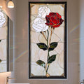 Stained Glass Window Privacy Film Static Cling by AOHMPT