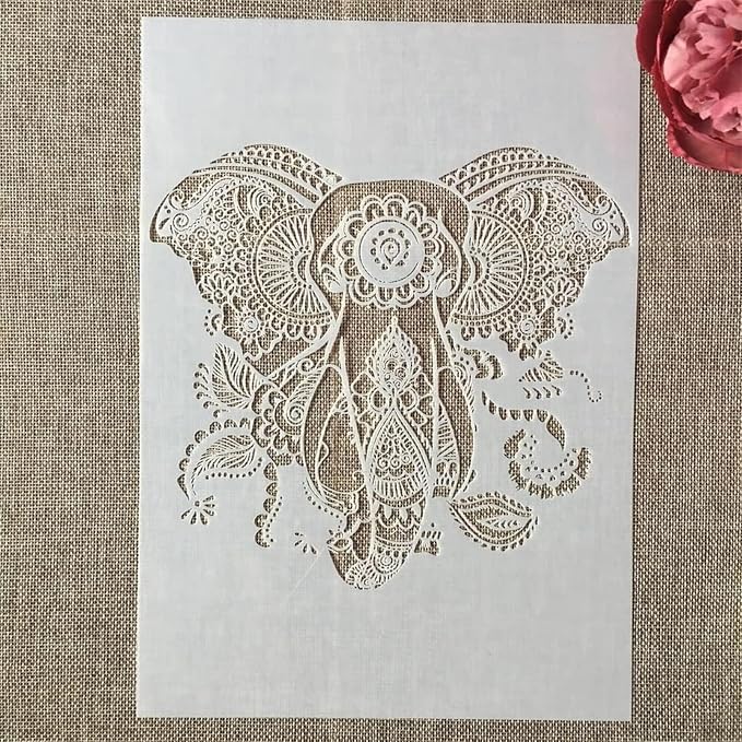 TIAMECH A4 Reusable Elephant Stencil - Image 8