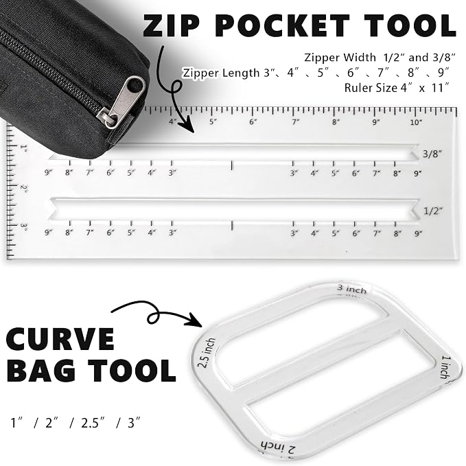 UPTTHOW 3Pcs Boxy Bag Making Templates Notion - Image 2