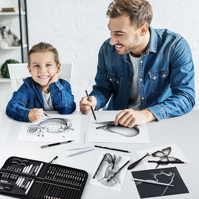 HIFORNY 42 PCS Drawing Set, Sketching Kit - Image 7