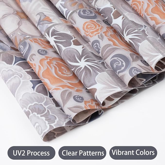 DKTIE Vintage Nature Art Tile Seamless Pattern Bathroom Window Privacy Film - Image 8