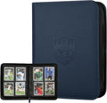 4 Pocket Ringless Side Loading Trading Card Binder, 160 Cards PU Fixed Page by GERMUN