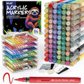 WUO 84 Colors Acrylic Paint Markers, Acrylic Paint Pens and Acrylic Markers by WUO