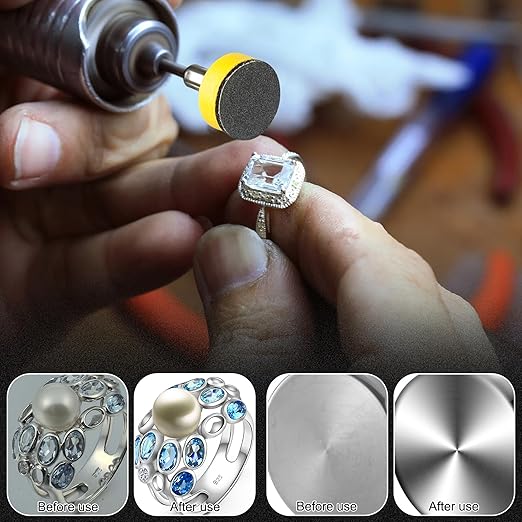 192pcs 1 Inch Sanding Discs, Hook and Loop 60 to 7000 Wet Dry Sandpaper with 1/8" 1/4" Shank Backing Pad, Premium Sanding Discs for Drill Grinder Rotary Tools and Wood Metal Jewelry