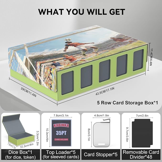 Kabinka Soccer Card Storage Box - Image 6