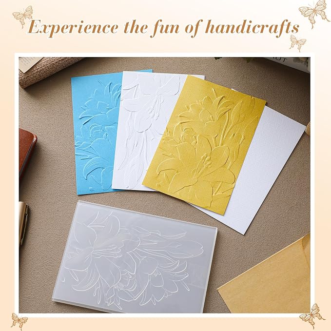 Geiserailie 1 Pcs Embossing Folders 2d/3D Embossing Machine Template Paper Card - Image 4