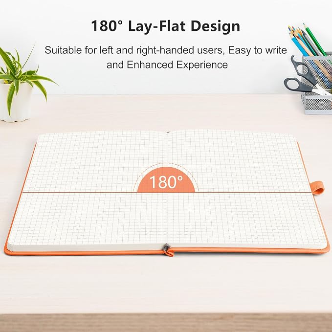 RETTACY Graph Grid Paper Notebook, 192 Pages, A5 Size | 5 Squares per Inch - Image 6