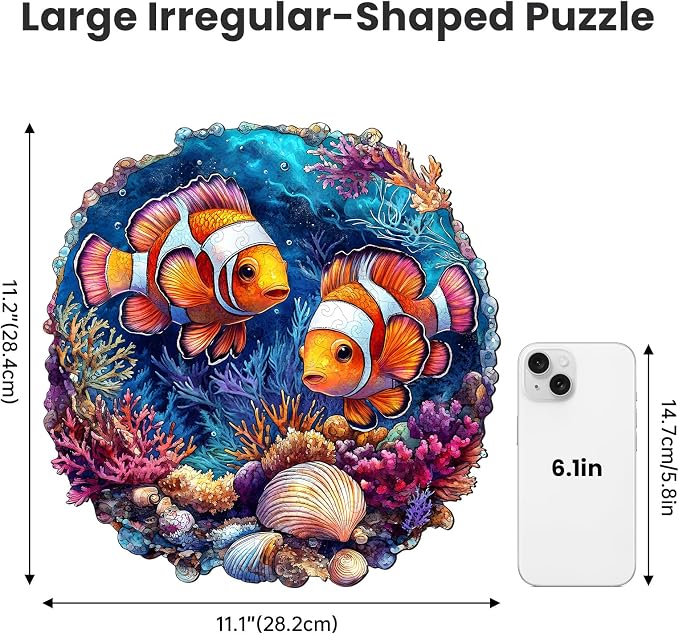 NiArt 200PCS Ocean World Wooden Jigsaw Puzzle - Image 6