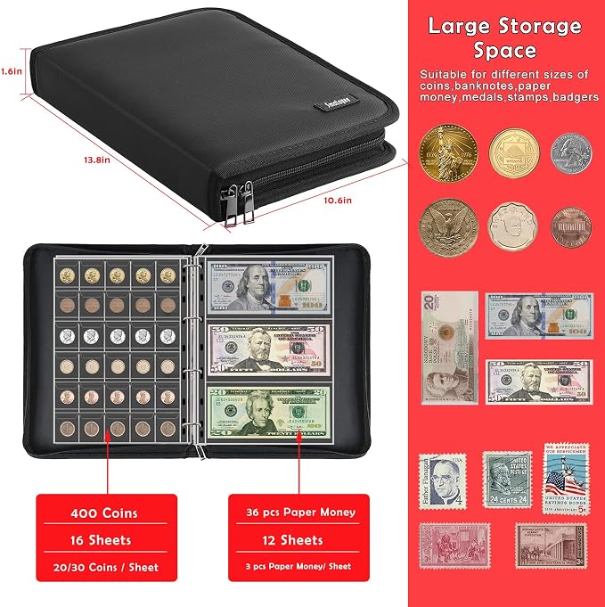 Fireproof Coin Collection Book Holder - Image 4