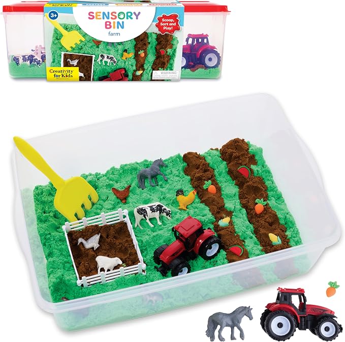 Creativity for Kids Sensory Bin: Farm | Calming, Screen-Free Play by CreativityforKids