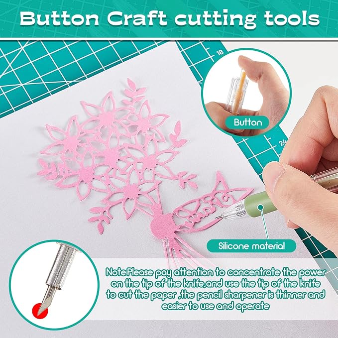 6 Pieces Art Cutting Tools Knife Pen Craft Paper Cutter Pen Carving Tools - Image 4