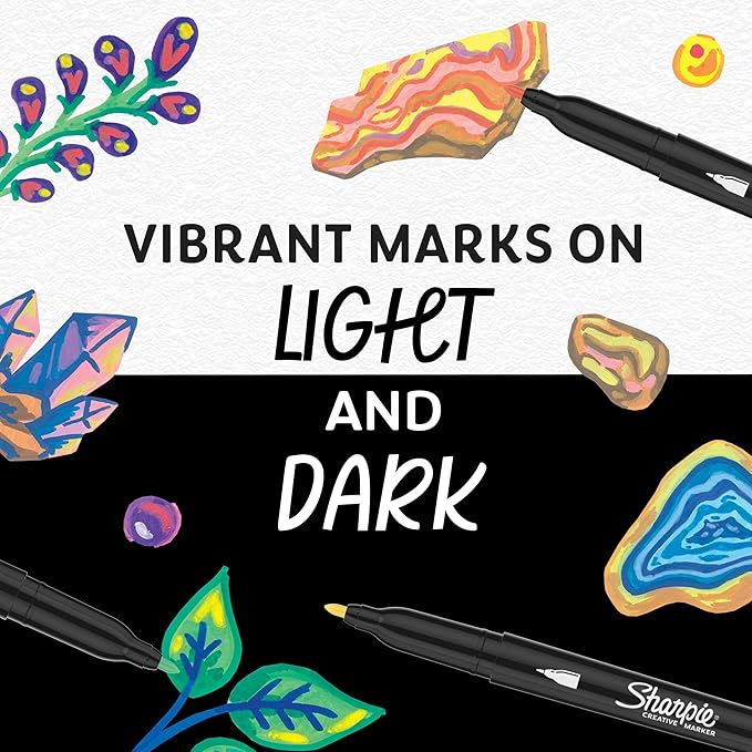 Sharpie Creative Markers, Water-Based Acrylic Paint Markers, Fine Tip - Image 5
