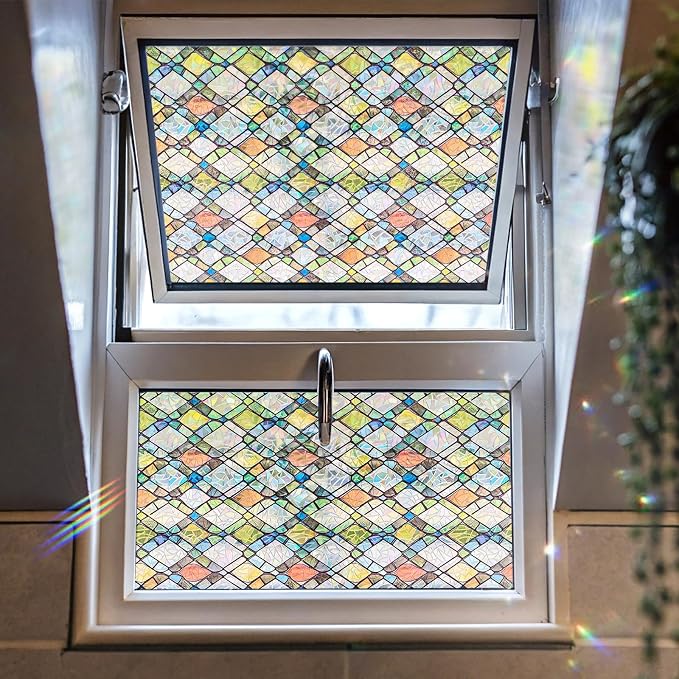 ADD.HERES Window Privacy Film, Stained Glass Decorative Static Cling, Removable - Image 8