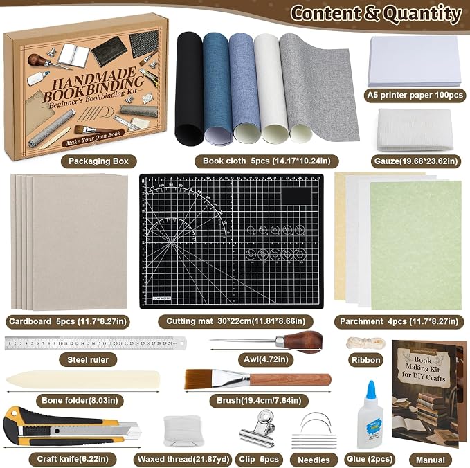 Jupean Book Binding Kits Book Binding Materials - Image 2