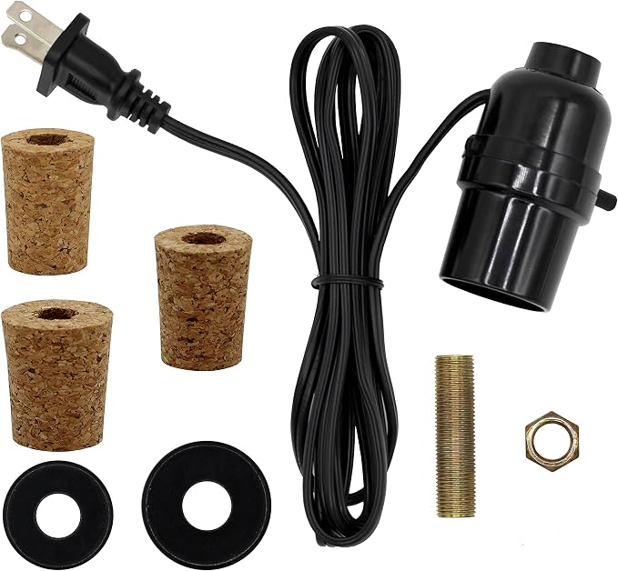 Creative Hobbies Pre-Wired Bottle Lamp Kit, Easily Convert Any Bottle Into A by CreativeHobbies