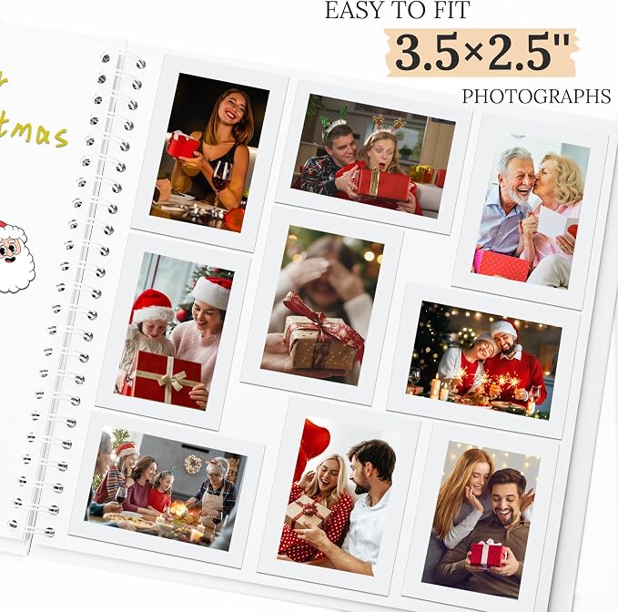 Scrapbook 10x10 Inch DIY Scrapbook Album Hardcover Kraft Paper 100 pages/50 - Image 4