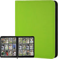 12 Pocket Ringless Side Loading Trading Card Binder, 720 Cards PU Fixed Page by GERMUN