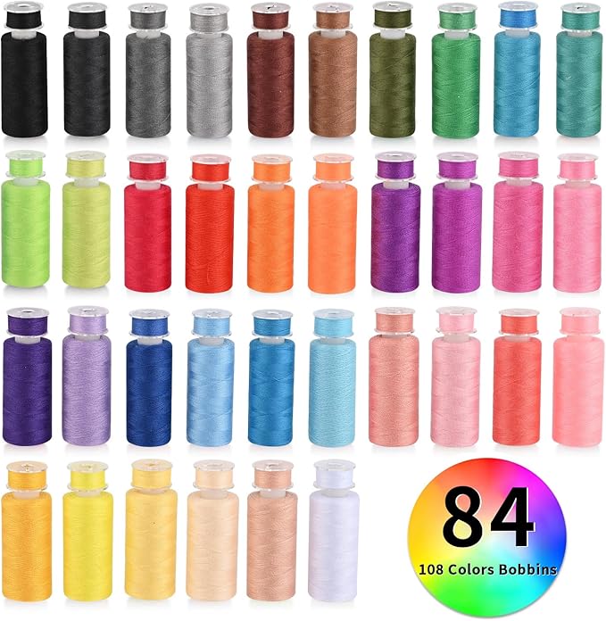 72 pcs Sewing Thread Kit, 36 Colors 400yd Polyester Thread - Image 2