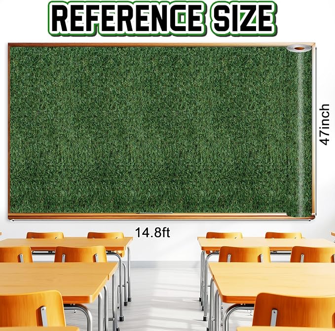 Inkspire Grass Bulletin Board Paper Roll, 14.8FTx47IN Large Reusable Waterproof - Image 2