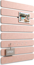Fluxynara Cork Board Alternative Felt Strip Board 8-Pack 13"x2", Office Pin by FLUXYNARA