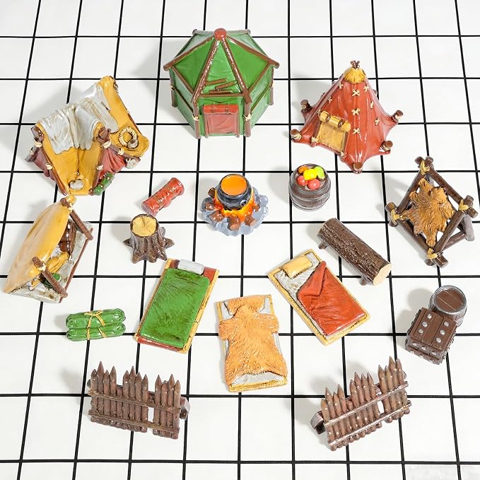 Warmtree 17 Pcs Camp Terrain Building Set, Terrain Scenery - Image 7