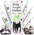 5 Acrylic White Paint Pens by Funcils