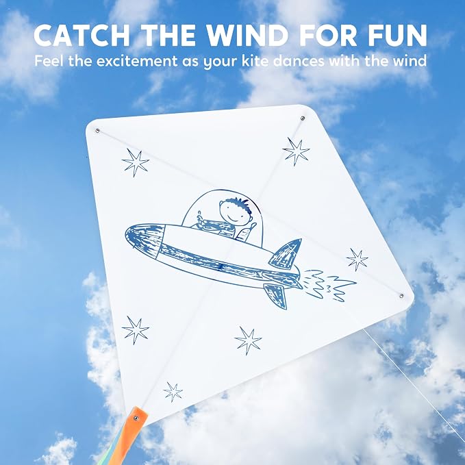 SYNCFUN 6 Packs DIY Kites for Kids - Image 3