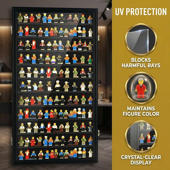 DisplayGifts Building Block Toy Minifigures Miniatures Thimble Display Case - Image 4
