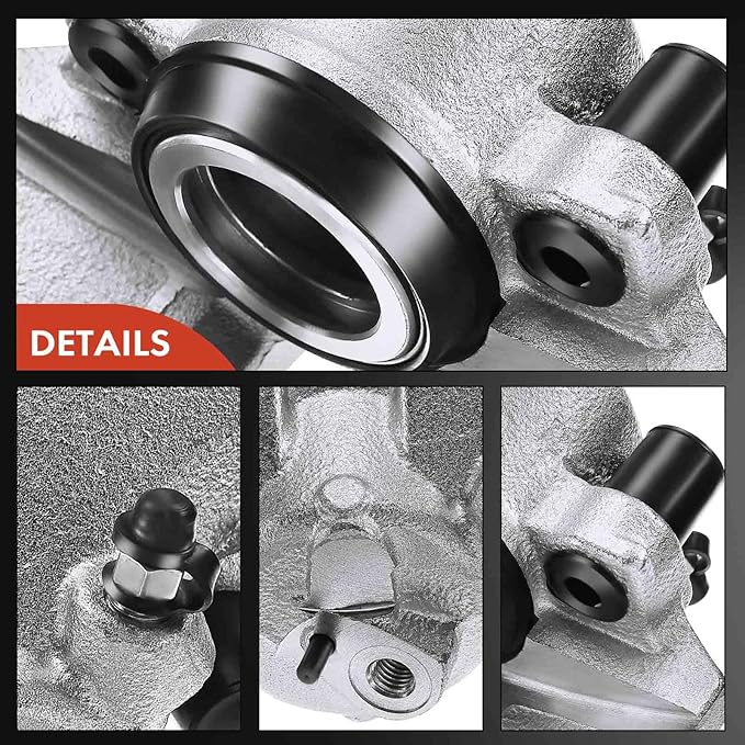 A-Premium Disc Brake Caliper Assembly Compatible with Audi and Volkswagen Models - A1 2011-2013, A3 2006-2013, Beetle 2012-2019, Bora 2005-2010, Golf 2010-2014, For Jetta 02-18, Rabbit - Front Side