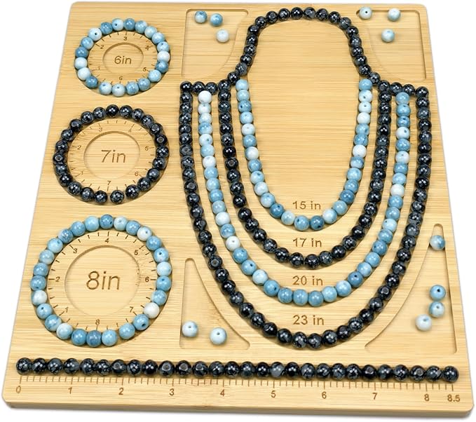 Petoysoso Bead Boards for Jewelry Making, Bamboo Beading Board for Bracelet & - Image 4