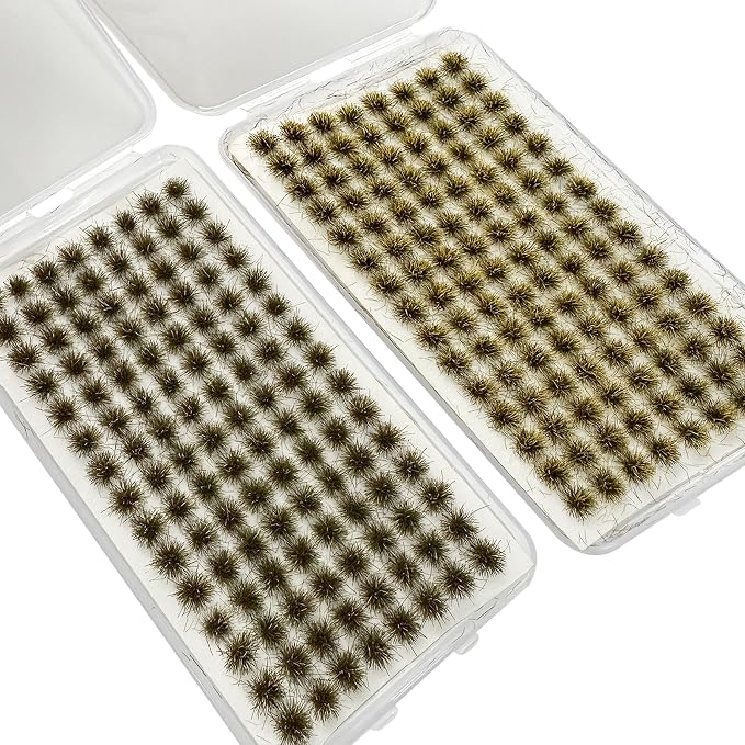 Woohome 208 PCS Static Grass Tuft Green Model Grass Tufts Terrain Model Kit - Image 2