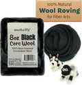 Woolbuddy Core Wool 8oz for Needle Felting, Handmade Wool Roving for Needle by Woolbuddy